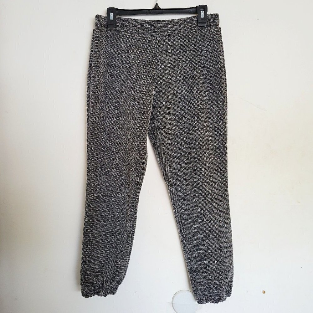 One by Chapter One Tweed Gray Elastic Waist Thick Pull On Jogger Pants Sz Small